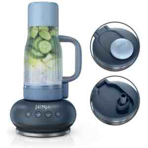 Ninja BlendBoss Blender 710ml with Removable Travel Cup, 3 Preset Mode Cyberspace EU DB351EUCY