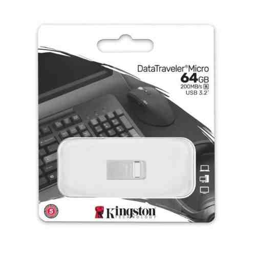 Kingston Pendrive 64GB DataTraveler Micro USB 3.2 Silver EU (DTMC3G2/64GB)