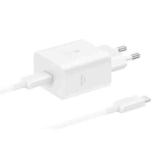 Samsung Travel Charger 45W (with Type-C to Type-C cable 1.8m), PD3.0, PDO/PPS, White EU (EP-T4511XWEGEU)