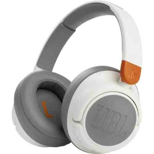 JBL JR460NC Bluetooth Wireless On-Ear Headphones for Kids with Noise Cancellation, White/ Brown EU