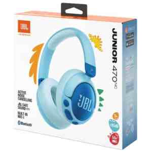 JBL JR470NC Bluetooth Wireless On-Ear Headphones for Kids Blue EU