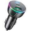 Joyroom Car Charger 3-in-1, (C+C+U) Bluetooth Fm Transmitter, PD 70W, Black (JR-CL26) - Image 3