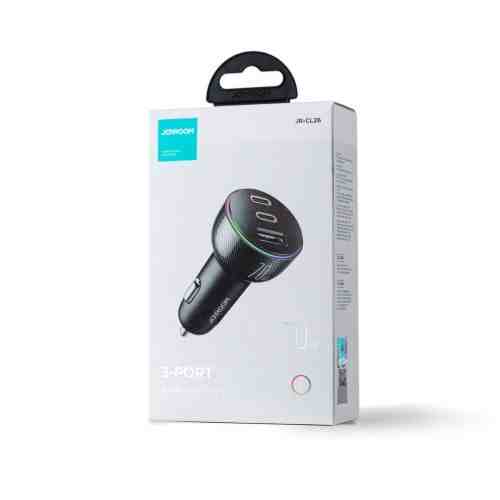 Joyroom Car Charger 3-in-1, (C+C+U) Bluetooth Fm Transmitter, PD 70W, Black (JR-CL26) - Image 2
