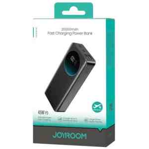 Joyroom Power Bank with Digital Display C+C+U+U, PD 45W, 20000 mAh, Black (JR-PBF02 Pro)
