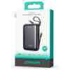 Joyroom Power Bank with Digital Display Type-C, PD 22.5W, 20000 mAh with built-in Double Type-C Cable, Black (JR-PBF29)
