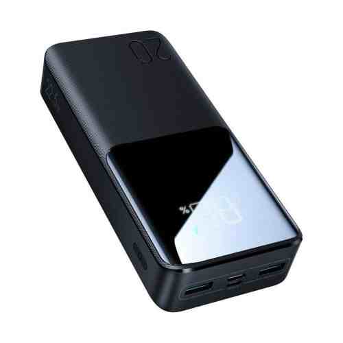 Joyroom Power Bank with Digital Display C+U+U, PD 22.5W, 20000 mAh with Micro-USB input, Black (JR-QP192) - Image 3