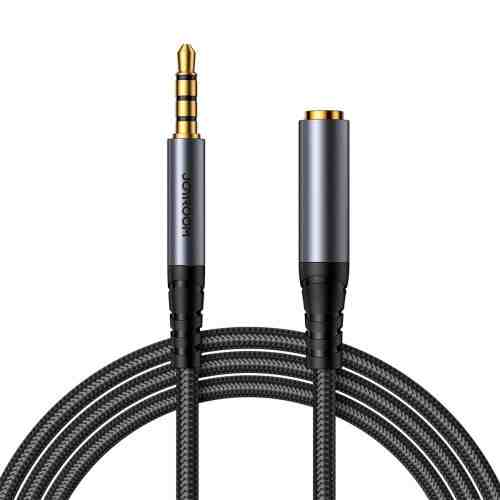 Joyroom Audio Cable Stereo, 3.5 mm Mini Jack, 1.2m, Black (SY-A09)