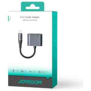 Joyroom Adapter DAC 2-in-1 Lightning to Lightning/ Lightning, 60W, 0.12m, Black (JR-SY-L02)