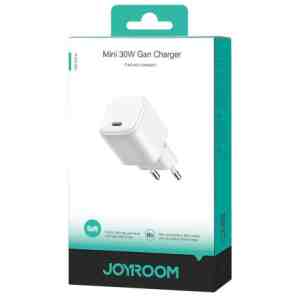 Joyroom Travel Charger Mini GaN Fast Charger Type-C, PD 30W, White (JR-TCG15)