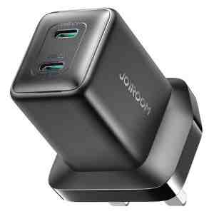 Joyroom Travel Charger (UK) C+C. PD 45W, Black (JR-TCG17)