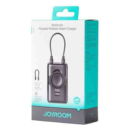 Joyroom Power Bank Magnetic Wireless Charging for Apple Watch, C+Lightning, 3W, 5000 mAh, with Type-C - Lightning Cable, Black (JR-W13)