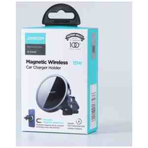 Joyroom Car Mount Wireless Charger MagSafe Clamp Holder (Air Outlet Version) 4.5-6.7 inch, 15W, Black (JR-ZS240-AIR)
