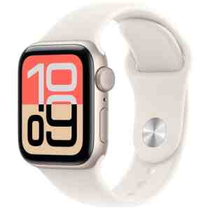 Apple Watch SE 3 (2025) GPS 40mm Starlight Alu Case, Starlight Sport Band M/L EU MEH54