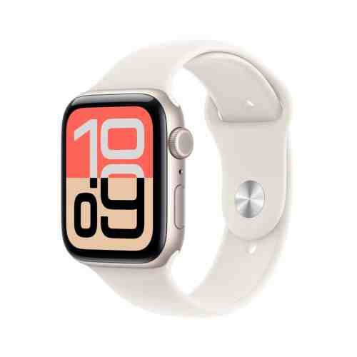 Apple Watch SE 3 (2025) GPS 44mm Starlight Alu Case, Starlight Sport Band M/L EU MEHJ4 - ONLY BOX DAMAGE