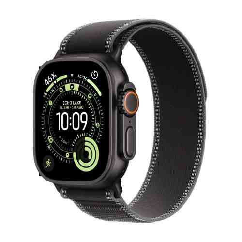 Apple Watch Ultra 3 (2025) GPS + Cellular 5G 49mm Black Titanium Case with Charcoal Trail Loop M/L EU MF1H4