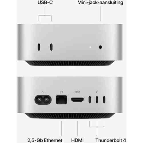 Apple Mac Mini M6 (2026), 12Core GPU, 16GB RAM 256GB Silver EU MHQK4 - Image 3
