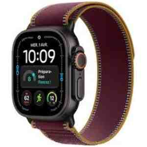 Apple Watch Ultra 4 (2026) GPS + Cellular 5G 49mm Black Titanium Case with Burgundy Trail Loop M/L EU MJC44 - ONLY BOX DAMAGE