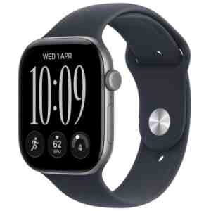 Apple Watch Series 12 (2026) GPS 42mm Space Gray Alu Case, Navy Blue Sport Band S/M EU MJE74