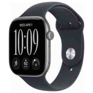Apple Watch Series 12 (2026) GPS 46mm Space Gray Alu Case, Navy Sport Band M/L EU MJEJ4