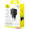 Baseus Travel Charger Palm Series, C+U, PD 3.0, QC 3.0, 20W, Black EU (P10111608113-00) - Image 2