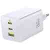 Baseus Travel Charger EnerFill FE11 Fast Charge C+C+U, 100W, White (P10182102213-00)