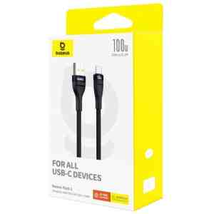 Baseus Cable USB-A - Type-C Flash 2 480mb/s, 100W, 1m, Black (P10311804111-00)