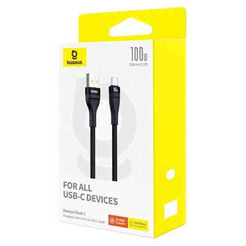 Baseus Cable USB-A - Type-C Flash 2 480mb/s, 100W, 1m, Black (P10311804111-00)