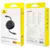 Baseus Cable Type-C - Type-C Free2Draw Reatractable 480mb/s, 100W, 1m, Black (P10364500111-00)