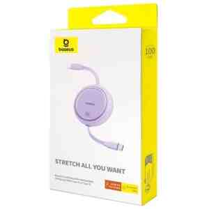 Baseus Cable Type-C - Type-C Free2Draw Reatractable 480mb/s, 100W, 1m, Purple (P10364500511-00)