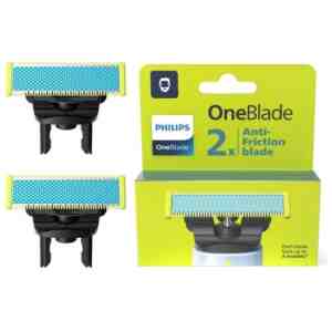 Philips Shaver OneBlade Replacement Blades (Anti Friction) QP225/50 (2pcs) Gray Eu