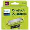 Philips Shaver OneBlade 360 Replacement Blades QP624/50 (2pcs) Gray Eu - Image 2
