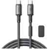 Joyroom Cable Type-C - Type-C A50 Unlimited Series, 60W, 480mb/s, 1.2m with Magnetic Organizer, Gray
