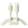 Joyroom Type-C - Lightning Fluorescent Series Cable A53, 30W, 2m, Beige (S-A53)