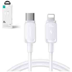 Joyroom Type-C - Lightning Cable Multi-Color Series Cable A14, 30W, 480mb/s, 1.2m, White (S-CL020A14)