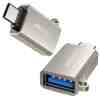 Joyroom Adapter, Male Type-C 3.2 to Female USB with Lanyard Eyelet, Silver (S-H151)