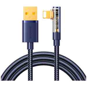 Joyroom Gaming Cable Lightning (Angled) - USB (Straight) cable 2.4A, 480mb/s, 1.2m, Blue (S-UL012A6)