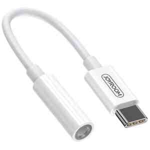 Joyroom Converter Type-C to 3.5mm Mini Jack Cable for Smartphones, White (SH-C1)