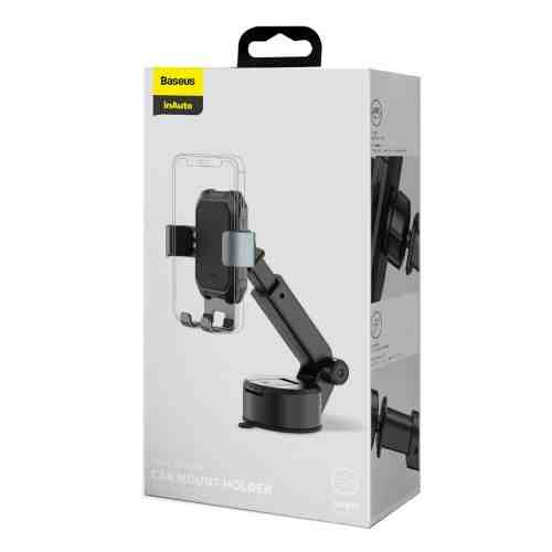 Baseus Car Mount Tank Gravity Phone holder with suction base Tarnish Black (SUYL-TK01) - Image 2