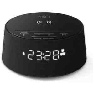 Philips Alarm Clock Radio TAPR702/12 with Wireless Charger Black EU