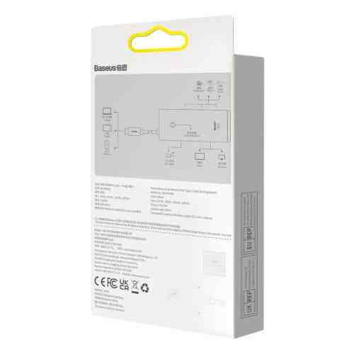 Baseus HUB Lite Series 5-in-1 adapter (Type-C to 3xUSB-A 3.0 5Gb/s, HDMI) cable 0.2m, Black (WKQX040001) - Image 3