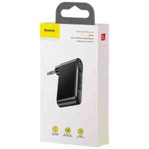 Baseus Car Tool Bluetooth BSBA-02 AUX Transmitter BT. 5.0, 10m Range, 145 mAh, Micro USB input, Black (WXQY-01)