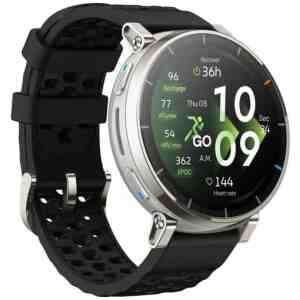 Amazfit Active 3 Premium NFC, 45mm with Silicon Band, Gold Black EU W2558GL1N