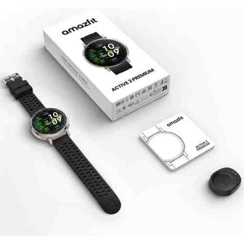Amazfit Active 3 Premium NFC, 45mm with Silicon Band, Gold Black EU W2558GL1N - Image 3