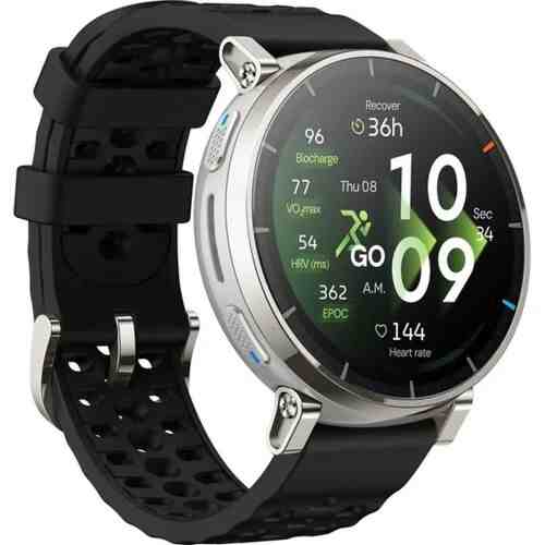 Amazfit Active 3 Premium NFC, 45mm with Silicon Band, Gold Black EU W2558GL1N - Image 2
